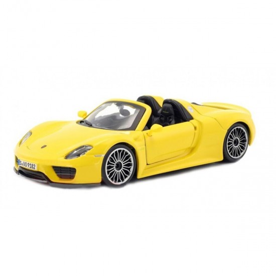 bburago 1/24 PLUS-PORSCHE 918 SPYDER YELLOW