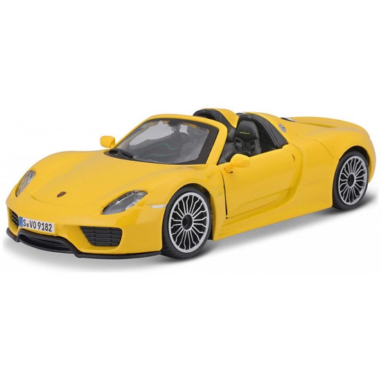 bburago 1/24 PLUS-PORSCHE 918 SPYDER YELLOW