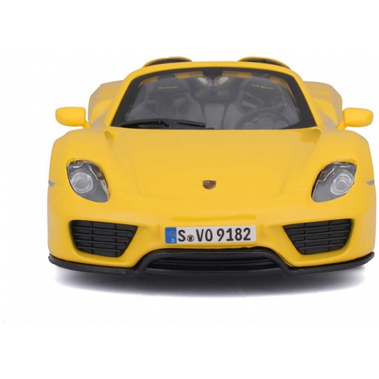 bburago 1/24 PLUS-PORSCHE 918 SPYDER YELLOW