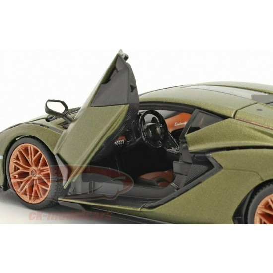 bburago 1/24 PLUS  LAMBORGHINI SIAN FKP37 GREEN