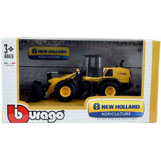 BBURAGO 1:50 CONSTRUCTION NEW HOLLAND W170D -VOLVO EC220E(32080)