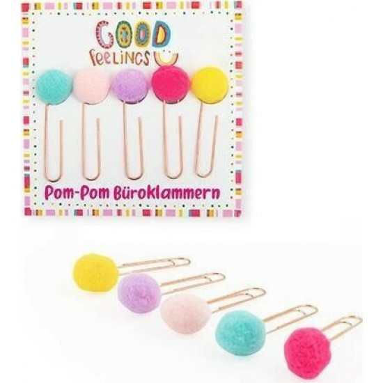 ΣΥΝΔΕΤΗΡΕΣ TREND 953780 FEELINGS POM-POM 5.8cm ΣΕΤ 5 ΤΕΜ