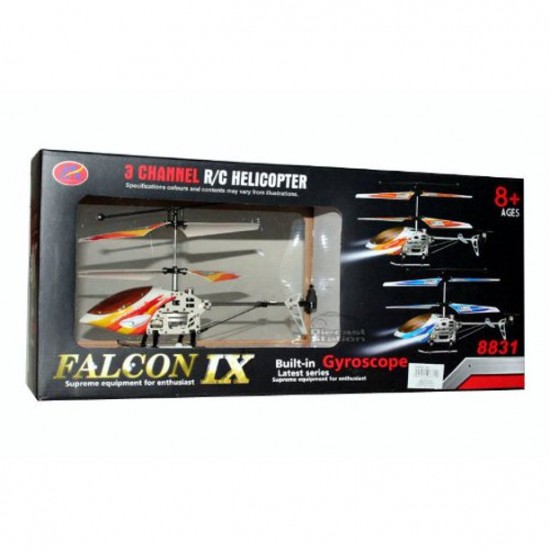 Ελικόπτερο RC 3CH Falcon Τηλεκατευθυνόμενο πετάει 8831