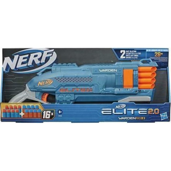 Nerf Elite 2.0 Warden DB-8 Εκτοξευτής με 16 Βελάκια 