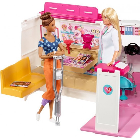 Barbie Κινητό Ιατρείο - Ασθενοφόρο Mattel FRM19