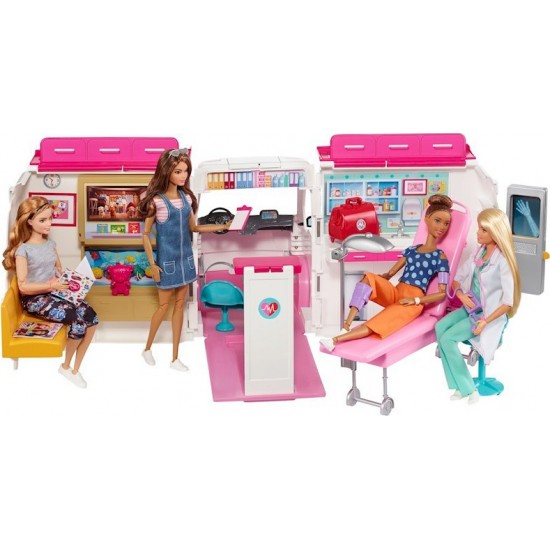 Barbie Κινητό Ιατρείο - Ασθενοφόρο Mattel FRM19