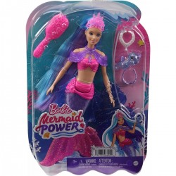 Barbie Mermaid Power Κούκλα Malibu Γοργόνα και Αξεσουάρ (HHG52)