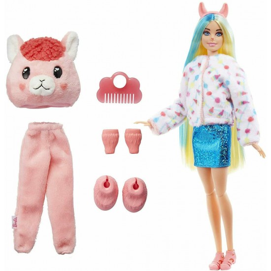 Mattel Κούκλα Barbie Cutie Reveal: Λάμα για 3+ Ετών HJL60