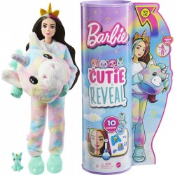 BARBIE Κούκλα Barbie Cutie Reveal Dreamland Fantasy Series - Unicorn για 3+ Ετών HJL58