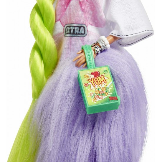 Barbie Mattel Κούκλα Extra Neon Green HDJ44