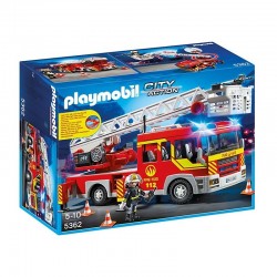 Πυροσβεστικό Όχημα Με Τηλεσκοπική Σκάλα, Φάρο Και Σειρήνα 5362 Playmobil 