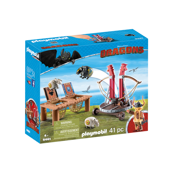 Ο Σκόρδος Με Καταπέλτη Προβάτων 9461 Playmobil Dragons