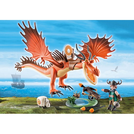 Ο Μύξαρχος με τον Τσιγκελοδόντη 9459 Playmobil Dragons