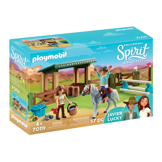 Στίβος Ιππασίας με τη Λάκυ και τον Χαβιέρ Playmobil Spirit Riding 70119