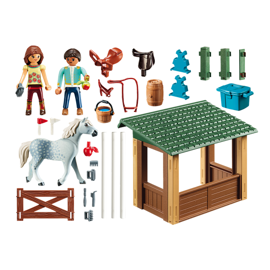 Στίβος Ιππασίας με τη Λάκυ και τον Χαβιέρ Playmobil Spirit Riding 70119