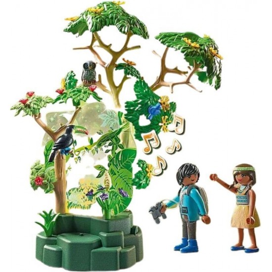 PLAYMOBIL ΦΩΤΙΖΟΜΕΝΟ ΤΡΟΠΙΚΟ ΔΕΝΤΡΟ  ΕΞΕΡΕΥΝΗΤΕΣ 71009