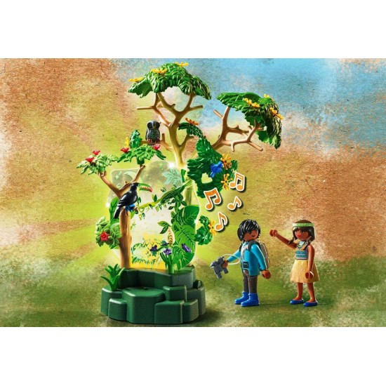 PLAYMOBIL ΦΩΤΙΖΟΜΕΝΟ ΤΡΟΠΙΚΟ ΔΕΝΤΡΟ  ΕΞΕΡΕΥΝΗΤΕΣ 71009