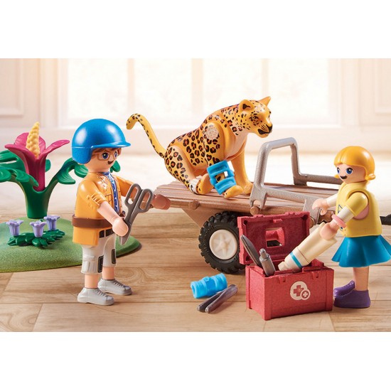 PLAYMOBIL ΦΡΟΝΤΙΣΤΕΣ ΖΩΩΝ ΜΕ ΕΞΕΡΕΥΝΗΤΙΚΟ ΟΧΗΜΑ 71011