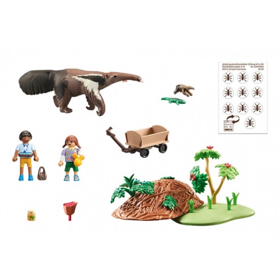 PLAYMOBIL ΠΑΙΔΙΑ ΦΡΟΝΤΙΣΤΕΣ ΖΩΩΝ ΜΕ ΜΥΡΜΗΓΚΟΦΑΓΟ 71012