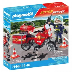 PLAYMOBIL ΠΥΡΟΣΒΕΣΤΗΣ ΜΕ ΜΟΤΟΣΙΚΛΕΤΑ