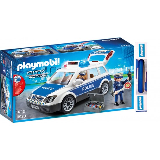 Παιχνιδολαμπάδα PLAYMOBIL ΠΕΡΙΠΟΛΙΚΟ ΟΧΗΜΑ ΜΕ ΦΑΡΟ ΚΑΙ ΣΕΙΡΗΝΑ