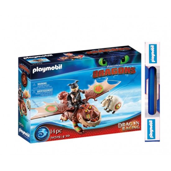 Παιχνιδολαμπάδα Playmobil Dragons: Λέπιας και Χοντροκέφαλος (70729)