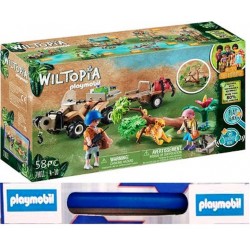 Παιχνιδολαμπάδα Playmobil Wiltopia Φροντιστές Ζώων με Εξερευνητικό Όχημα για 4-10 ετών