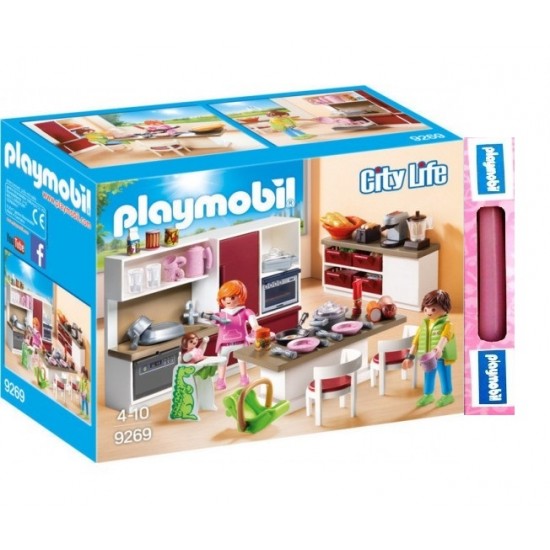 ΠΑΙΧΝΙΔΟΛΑΜΠΑΔΑ PLAYMOBIL CITY LIFE 9269 ΜΟΝΤΕΡΝΟ ΚΟΥΖΙΝΑ