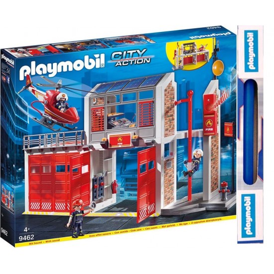 Παιχνιδολαμπάδα Playmobil City Action Great Fire Station για 4+ ετών