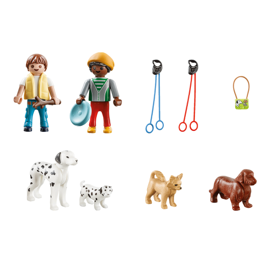 PLAYMOBIL Βαλιτσάκι Βόλτα με σκυλάκια 70530