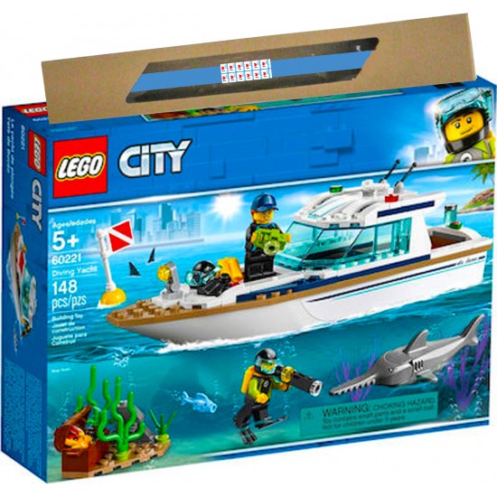 Παιχνιδολαμπάδα City Diving Yacht 60221 για 5+ Ετών Lego