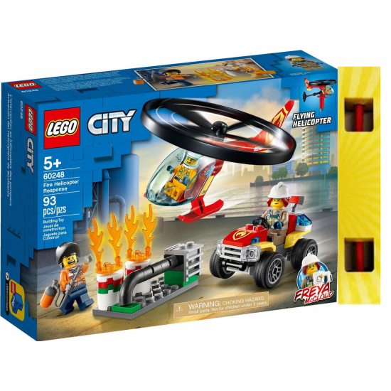 LEGO CITY FIRE ΑΝΤΑΠΟΚΡΙΣΗ ΠΥΡΟΣΒΕΣΤΙΚΟΥ ΕΛΙΚΟΠΤΕΡΟΥ 60248 ΔΩΡΟ Η ΛΑΜΠΑΔΑ