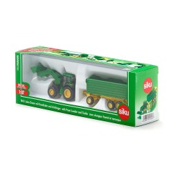 Siku Τρακτέρ John Deere με Φαγανάκι & Τρέιλερ