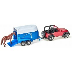Siku Jeep με trailer για άλογο
