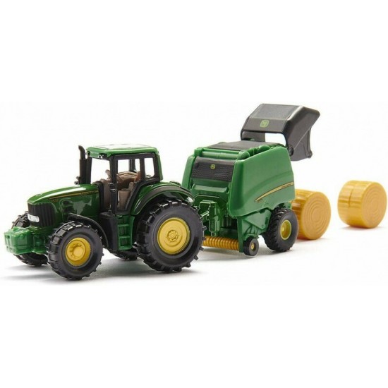 Siku Τρακτέρ John Deere με πρέσσα