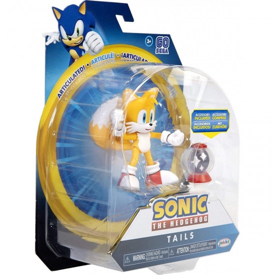 Sonic The Hedgehog Modern Tails Action Figure With Invincible