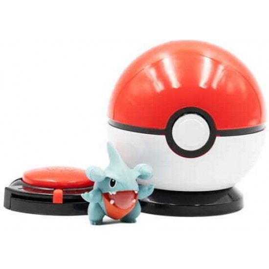 Jazwares Pokemon Παιχνίδι Pokemon Surprise Attack Gible With Poke Ball Vs. Deino με τη μπάλα του σούρουπο