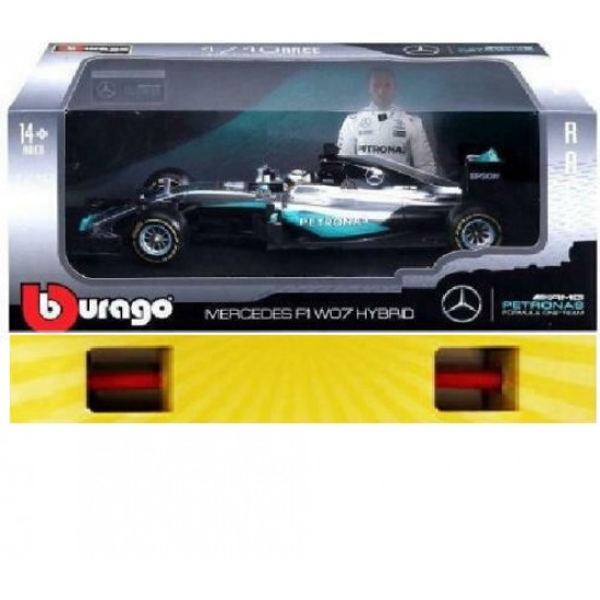 ΠΑΙΧΝΙΔΟΛΑΜΠΑΔΑ Bburago Αυτοκινητάκι Formula Mercedes Lewis Hamilton AMG Petronas F1