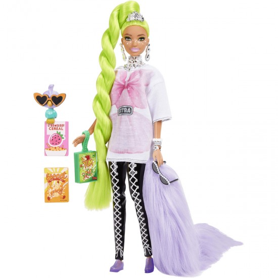 Παιχνιδολαμπάδα Barbie Extra #11 Neon Green Hair HDJ44 για 3+ Ετών Mattel