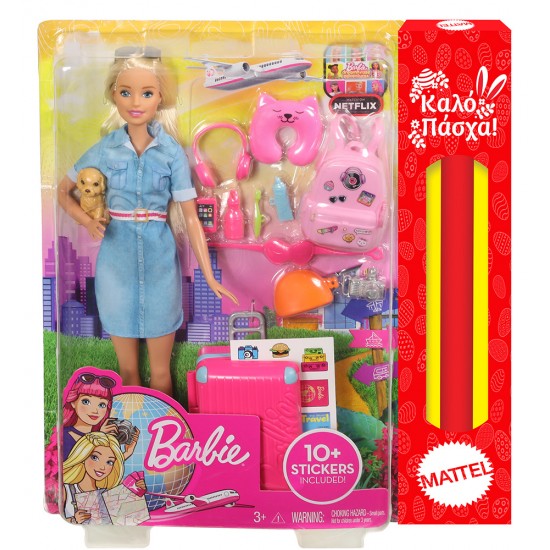 Παιχνιδολαμπάδα Barbie Dream House Έτοιμη για Ταξίδι FWV25 για 3+ Ετών Mattel