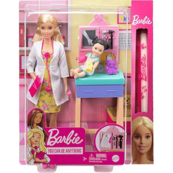 ΛΑΜΠΑΔΑ Barbie Παιδίατρος Mattel GTN51