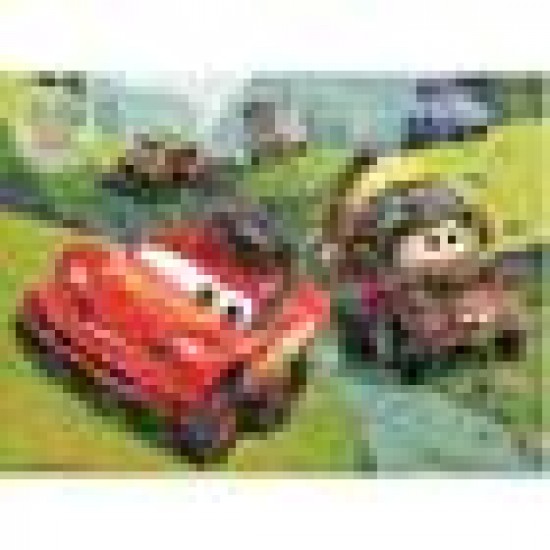 PUZZLE ΧΡΩΜΑΤΙΣΜΟΥ 2 ΟΨΕΩΝ 100ΤΕΜ 49Χ36ΕΚ CARS