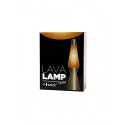Total Gift Διακοσμητικό Φωτιστικό Lava Lamp σε Χρυσό Χρώμα