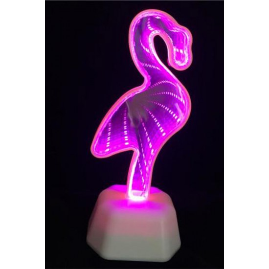 Διακοσμητικό Infinity LED Mirror Flamingo XL0957