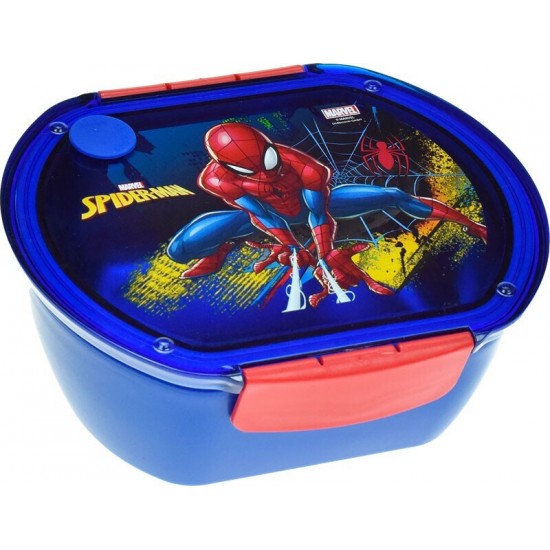 GIM ΔΟΧΕΙΟ ΦΑΓΗΤΟΥ ΑΝΟΞΕΙΔΩΤΟ ΑΤΣΑΛΙ  SS 680ML SPIDERMAN BLUE NET