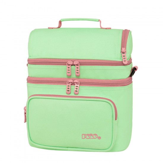 POLO ΤΣΑΝΤΑΚΙ DOUBLE COOLER PISTACHIO/PINK-ΦΙΣΤΙΚΙ/ΡΟΖ  6939