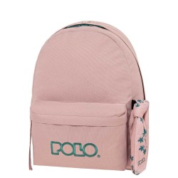 POLO ΣΑΚΙΔΙΟ ORIGINAL SCARF -ΡΟΖ-ΠΕΤΡΟΛ  3958