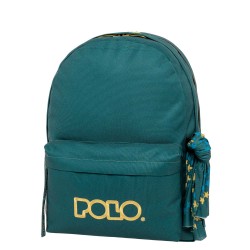 POLO ΣΑΚΙΔΙΟ ORIGINAL DOUBLE SCARF PETROL/GOLD-ΠΕΤΡΟΛ/ΧΡΥΣΟ 5876