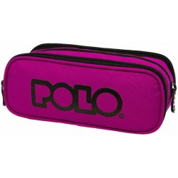 Polo Triple Purple 9-37-005-4301 Κασετίνα με 3 Θήκες σε Μωβ χρώμα