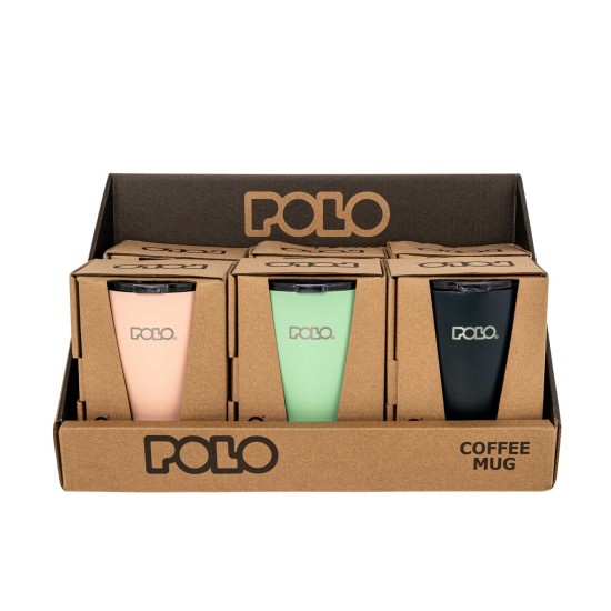 Polo Ποτήρι Θερμός Καφέ Stainless Steel 350ml - 6 Χρώματα (949024SET)